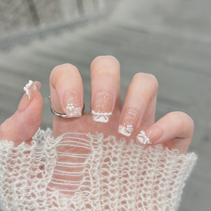 <span class=keywords><strong>Uñas</strong></span> <span class=keywords><strong>Postizas</strong></span> Hechas a Mano con Forma de Almendra, Cobertura Total, Plástico de Alta Calidad, Arte de <span class=keywords><strong>Uñas</strong></span> de Lujo, Venta al Por Mayor, Logotipo Personalizado - Product Image 4