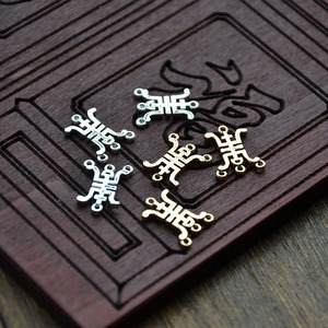 Colgante de borla para horquilla con preservación del color cobre, 10x14mm, estilo antiguo, pieza de conexión para corona de pelo DIY - Product Image 3