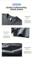 Camiseta de Hombre OEM de Marca Privada, Ligera, Resistente a las Manchas, Impermeable, Transpirable, con Sensación Fresca, Costuras Impecables, Cuello Redondo, Manga Corta