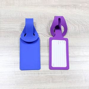 Custom Logo Portable Silicone Luggage Tag Solid Color Factory Direct Supply for Promotional & Business Gifts - Product Image 3