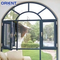 Fenêtre à battant en aluminium de qualité supérieure, fenêtre à cadre en aluminium, accessoire de vitrage, réduction du bruit, dimensions personnalisées pour la construction