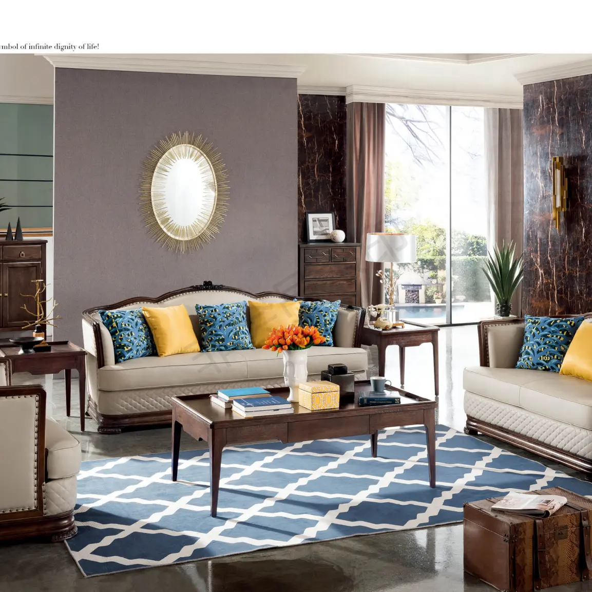 CBMmart European Style Modern Italian Designs Luxury Sofas Living Room Furniture For Home Hotel Restaurant Sofa Set