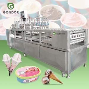 Máquina Automática Rotativa para Tapar Vasos de Agua, Máquina 2 en 1 para Llenar y Sellar Vasos de Helado, Gelatina y Yogur - Product Image 1