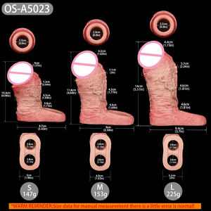 Nieuwe Gemakkelijk Verkrijgbare Heren Seksspeeltjes Zacht Siliconen Penisverlenger Vergroter Vloeibare Pomp Realistische <span class=keywords><strong>Dildo</strong></span> Haan Ring - Product Image 6