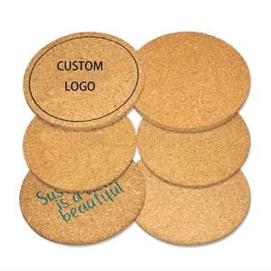 Free Design Printing Bild becher Cork Coaster Set Anti Slip Bunte Cork Mandala Untersetzer für Getränke absorbierend