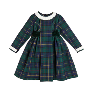 Girls <strong>Dress</strong> 6-8 Years <strong>Tartan</strong> Printing Ruffle Collar Long Sleeves Traditional Frocks Boutique for <strong>Baby</strong> <strong>Dresses</strong> 0-12 Months Winter - Product Image 2