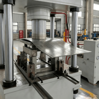 Presse hydraulique à quatre colonnes et quatre pistons entièrement automatique de 800 tonnes avec table de travail à servomoteur, personnalisable pour usine de fabrication