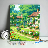 Peinture à l'huile numérique de style moderne, peinture par numéros DIY, paysages, peinture décorative, vente en gros d'usine