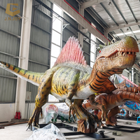 Statue de dinosaure géante télécommandée AD-53, modèle de dinosaure robotique animatronique Spinosaurus pour jardin