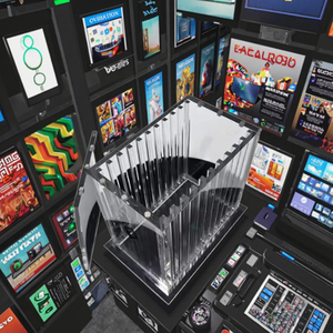 Ssj hiện đại trong suốt Acrylic sưu tập thẻ phân loại trường hợp nắp từ đánh bóng cho bộ sưu tập thẻ cho quảng cáo - Product Image 6