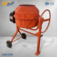 MHF Bétonnière Professionnelle Verticale Compacte 70L 280L, Mélangeur de Béton Continu Portable, Malaxeur à Ciment pour Rénovation Domestique