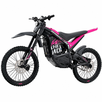 Moto électrique rose super légère 72V 3000W 35Ah tout-terrain pour femmes