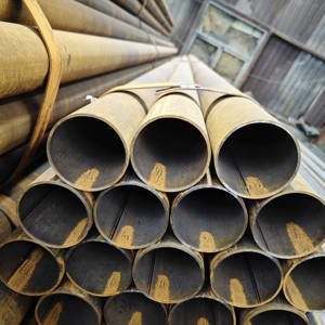 Tube en acier au carbone soudé ERW A53 GR.B 20-325 mm <span class=keywords><strong>de</strong></span> diamètre extérieur, laminé à chaud, certifié ISO 9001, longueurs personnalisées pour l'ingénierie mécanique - Product Image 2