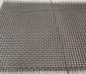 Kare diyafram ile kanca tipi yüksek Manganese lı çelik kıvrımlı tel örgü taş ocağı ekranı