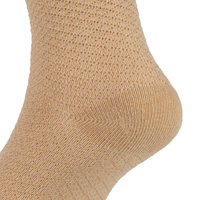 Chaussettes pour bébé en coton kaki de qualité supérieure, tricotées jacquard, avec logo personnalisé, faible MOQ, pour bébé fille, unies, anti-bactériennes, vente en gros