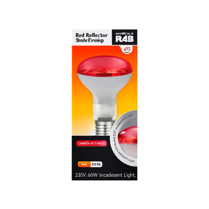 Bombilla Reflector Roja R63 E27 230V 60W Luz Incandescente - Product Image 2