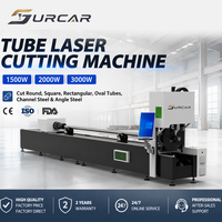 Machine de découpe de tubes au laser à fibre CNC professionnelle, coupe-tubes métalliques automatique pour la fabrication industrielle