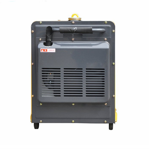 Tất cả đồng 5KW Máy phát điện diesel 220V/380V duy nhất/ba giai đoạn 50Hz xách tay với 4 bánh xe - Product Image 5