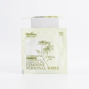 2025 Lingettes vaginales non irritantes pour peau sensible Logo OEM Lingettes humides féminines rinçables pour peau sensible - Product Image 3