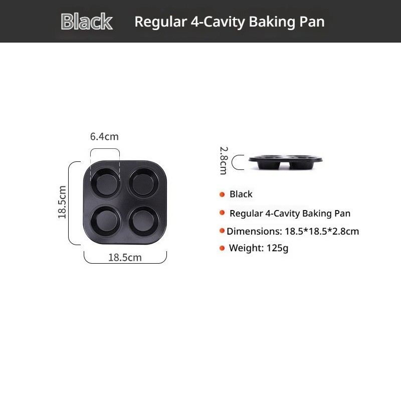 Regular model-black-4 baking pans