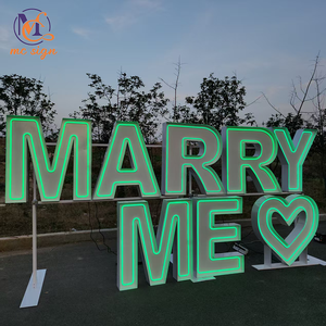 ตัวอักษรไฟ LED ขนาดใหญ่ 3 ฟุต 4 ฟุต 5 ฟุต แบบกันน้ำ สำหรับงานแต่งงาน ตกแต่งงานปาร์ตี้กลางแจ้ง รุ่นใหม่ล่าสุด - Product Image 2