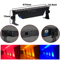 Projecteurs Muxxdj Wall Wash sans fil sur batterie DMX 6x18W RGBWA UV LED Par pour scène, éclairage d'ambiance sans fil sur batterie pour DJ, mariages et fêtes