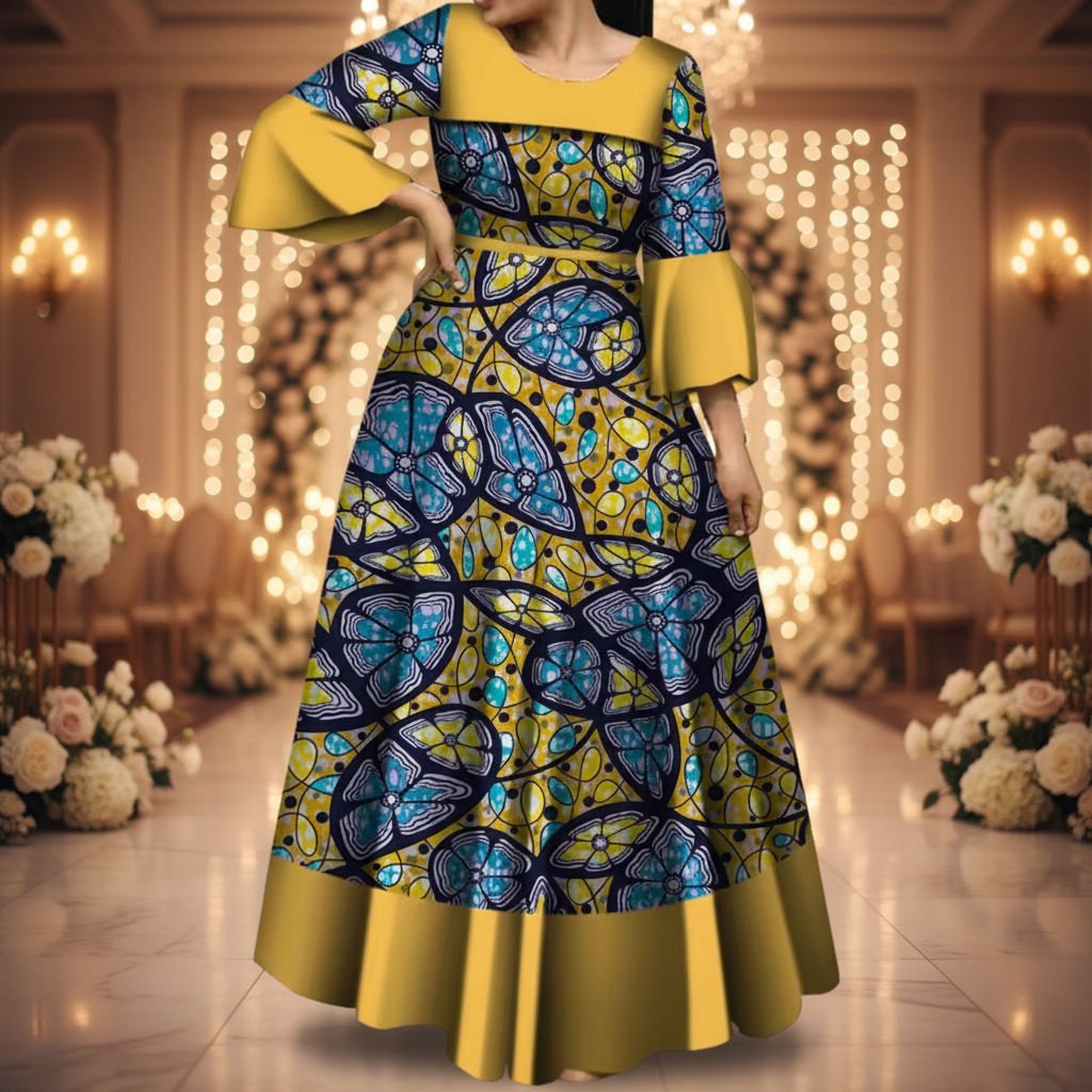 5 Outstanding African Print Lace Dress Styles for 2024 5 Outstanding African Print Lace Dress Styles for 2024