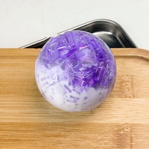Jouet moelleux fait main en forme de boule de sucre glacé, jouet à presser à la main, jouet entièrement fait main, idéal comme petit cadeau pour garçons et filles - Product Image 4