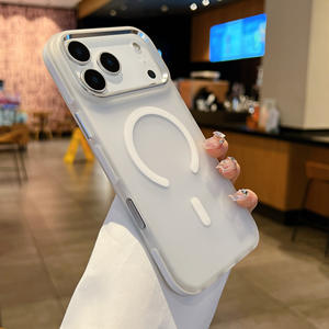 Coque de téléphone compatible avec iPhone 17 Pro Max, coque de téléphone magnétique en acrylique, texture mate, protection intégrale contre les chocs - Product Image 4