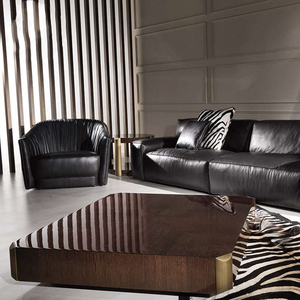 Mesa de <span class=keywords><strong>Centro</strong></span> de Lujo para Sala de Estar, Moderna, con Chapa de Ébano - Product Image 3