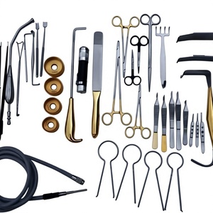 Juego de Instrumentos de Cirugía Plástica Premium, Retractores Mamarios de Fibra Óptica, Herramientas Médicas Autoclavables con Mangos Dorados - Product Image 6