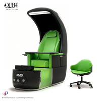 Fauteuil professionnel haut dossier pour spa des pieds, massage, manucure et pédicure, chaise de salon de beauté, station de pédicure avec éclairage