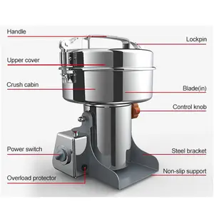 500g tragbare Sesam-Sojabohnen-Mahl maschine Mais mühle Mühle