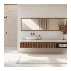 CBMmart Luxury <strong>Timber</strong> Floating <strong>Vanities</strong> Smart Led Backlight Mirror Cabinet Ceramic Sink Bathroom <strong>Vanities</strong> - Product Image 3