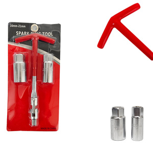 Kit de llave de bujía de doble uso Universal para coche tipo <span class=keywords><strong>T</strong></span>, 16mm, 21mm, removedor de torsión, instalador, junta, herramienta de enchufe de bujía - Product Image 5