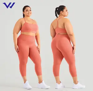 Conjuntos de sutiã de cintura alta plus size, novidade de 2022, roupa de yoga, para academia, fitness, com sutiã sexy, leggings de cintura alta, sólida