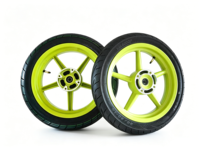 Ensemble de roues Supermoto 14 pouces, pneus routiers 110/70-14 120/70-14, jante en aluminium CNC, amélioration des performances pour moto électrique, scooter, vélo électrique
