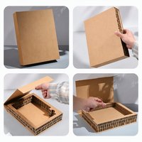 Boîte cadeau en carton nid d'abeille personnalisée, boîte d'emballage portable en carton écologique et biodégradable, absorbant les chocs