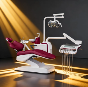 Unidad de Sillón <span class=keywords><strong>Dental</strong></span> Eléctrico con Lámpara LED y Bandeja Auxiliar, Estructura que Ahorra Espacio - Product Image 1