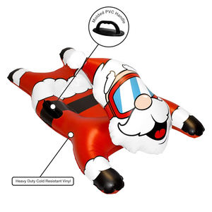 Traîneau gonflable Père Noël en PVC K80 résistant au froid, tube à neige robuste, traîneau géant avec poignées <span class=keywords><strong>pour</strong></span> enfants et adultes - Product Image 2