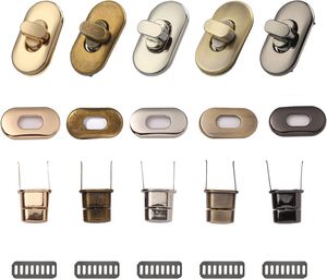 ตัวล็อคกระเป๋าแบบหมุน TXIN Pieces Twist Lock ตัวล็อคแบบหมุนสำหรับกระเป๋า ตัวล็อคโลหะสำหรับงาน DIY อุปกรณ์ทำกระเป๋าถือ - Product Image 6