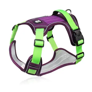 Kingtale Pet Suppliers Custom Sport Harness with Handle-Dog Harnesses Reflective Adjustable for Easy Control for pets