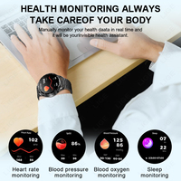 Jam Tangan Pintar LIGE BWT97 (2 Tali) dengan Earbud Pria Wanita Headset Tahan Air Pelacak Kebugaran Jam Tangan Earphone Nirkabel Android IOS