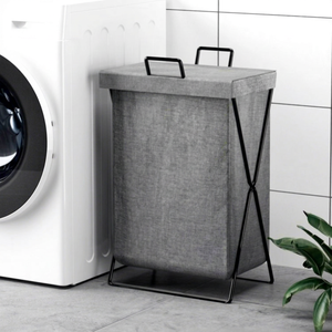 Modern Durable Bathroom Laundry Basket Non-Woven Fabric Design Multifunctional for Laundry and Clothes Storage - Product Image 1