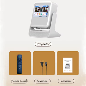 โปรเจคเตอร์พกพาแบบจอสัมผัสคู่ ขนาด 8 นิ้ว พร้อม Wifi ไฟ LED โฟกัสอัตโนมัติ ความละเอียด 4k สำหรับใช้ในบ้าน - Product Image 4