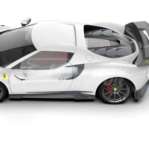 Para Ferrari 296 2021-2025, Molduras de Guardabarros Traseros de Fibra de Carbono Visible - Product Image 4