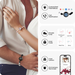 Bracelets intelligents <span class=keywords><strong>Totwoo</strong></span> pour Couples <span class=keywords><strong>Bracelet</strong></span> vibrant Bluetooth en gros pour cadeau de relation longue Distance - Product Image 4