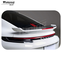 Alerón Estilo Turbo SD para Porsche 911 992.1 Carrera Turbo S Turbo 2018-2024, Kit de Conversión y Mejora