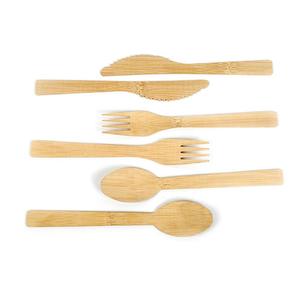 Venta al por mayor ecológico resistente al calor tenedor cuchara cuchillo conjunto con servilleta <span class=keywords><strong>de</strong></span> papel <span class=keywords><strong>de</strong></span> bambú <span class=keywords><strong>cubiertos</strong></span> desechables <span class=keywords><strong>de</strong></span> madera - Product Image 2