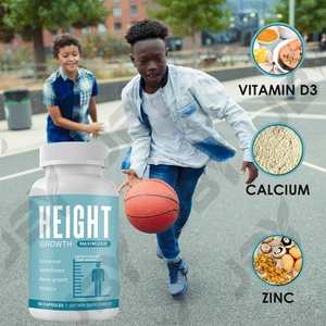 Cápsulas Veganas para el Crecimiento JBY OEM ODM de Marca Privada, Suplemento de Cápsulas para el Crecimiento con Calcio y Vitamina <span class=keywords><strong>D</strong></span> para Niños y Adolescentes - Product Image 4